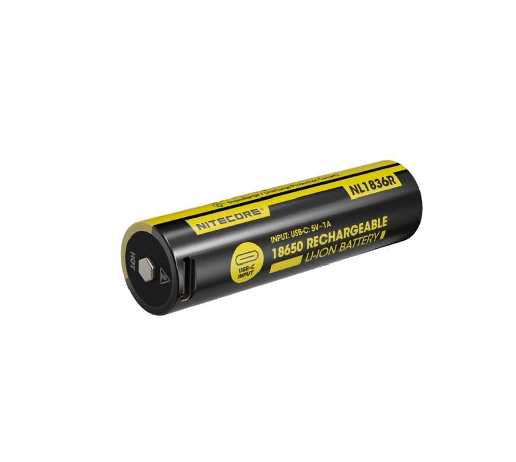 Nitecore NL1836R Li-ion 3600mAh 3,6V oppladbart 18650-batteri med USB-C