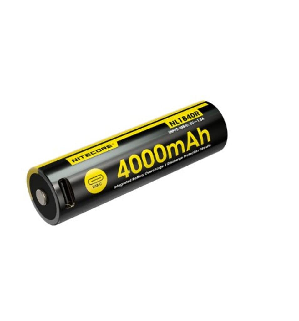 Nitecore NL1840R Li-ion 4000mAh 3,6V USB-C Oppladbart 18650-batteri