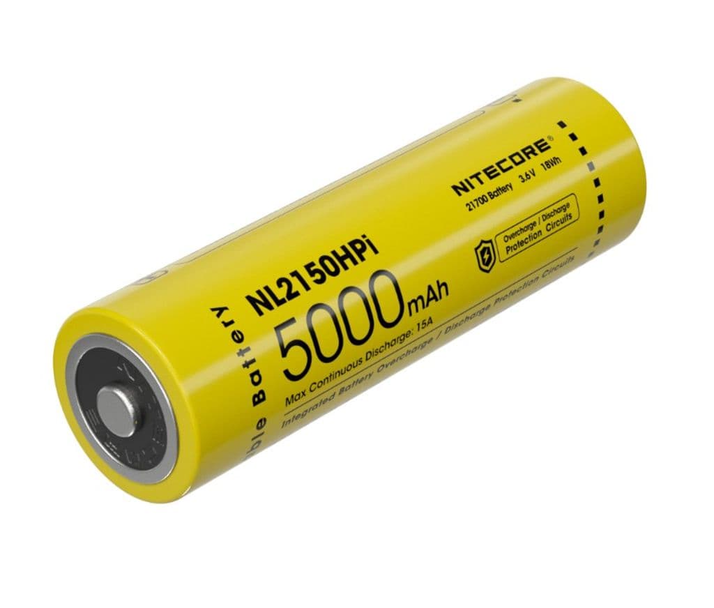 Nitecore NL2150HPi Li-ion 5000mAh 3,6V oppladbart 21700-batteri
