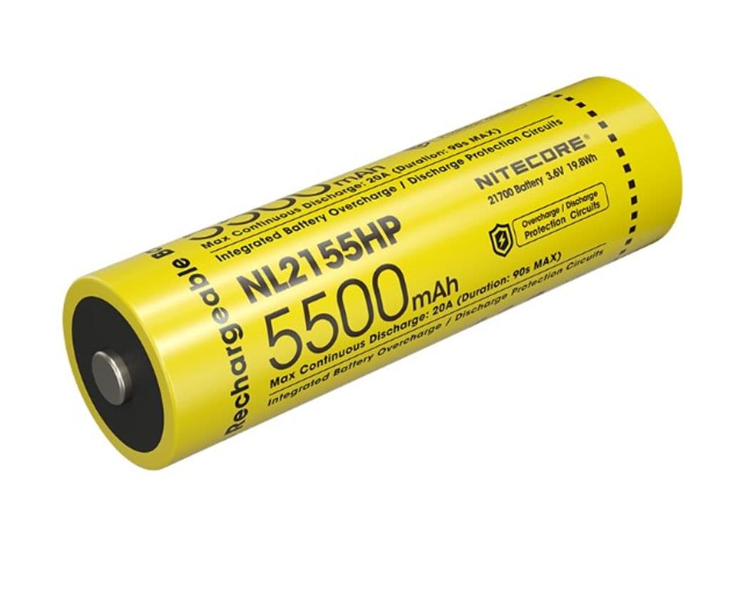 Nitecore NL2155HP Li-ion 5500mAh 3,6V oppladbart 21700-batteri