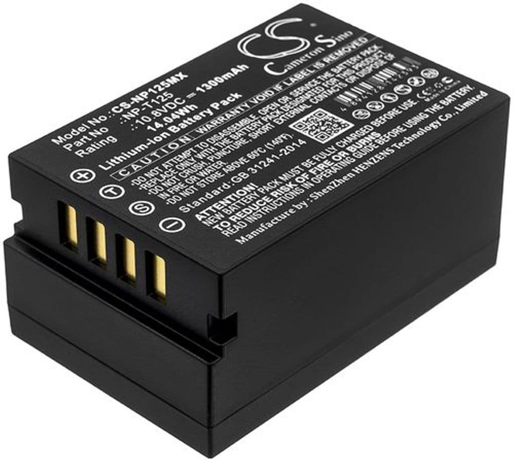 Batteri til Fujifilm Medium Format GFX etc