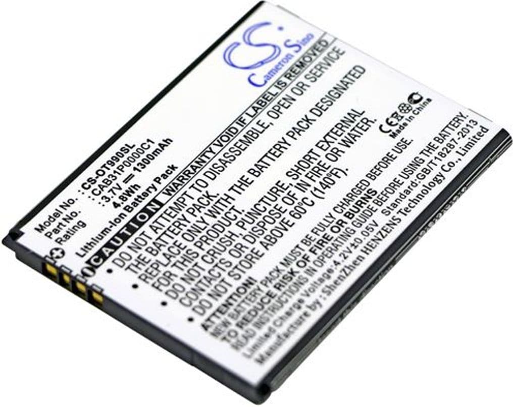 Batteri til Megafon Optima MS3B etc