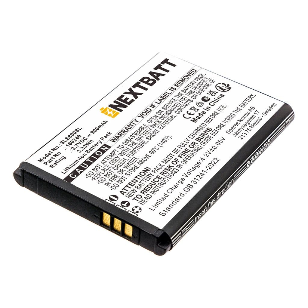 Batteri til Steelseries 61298RX etc