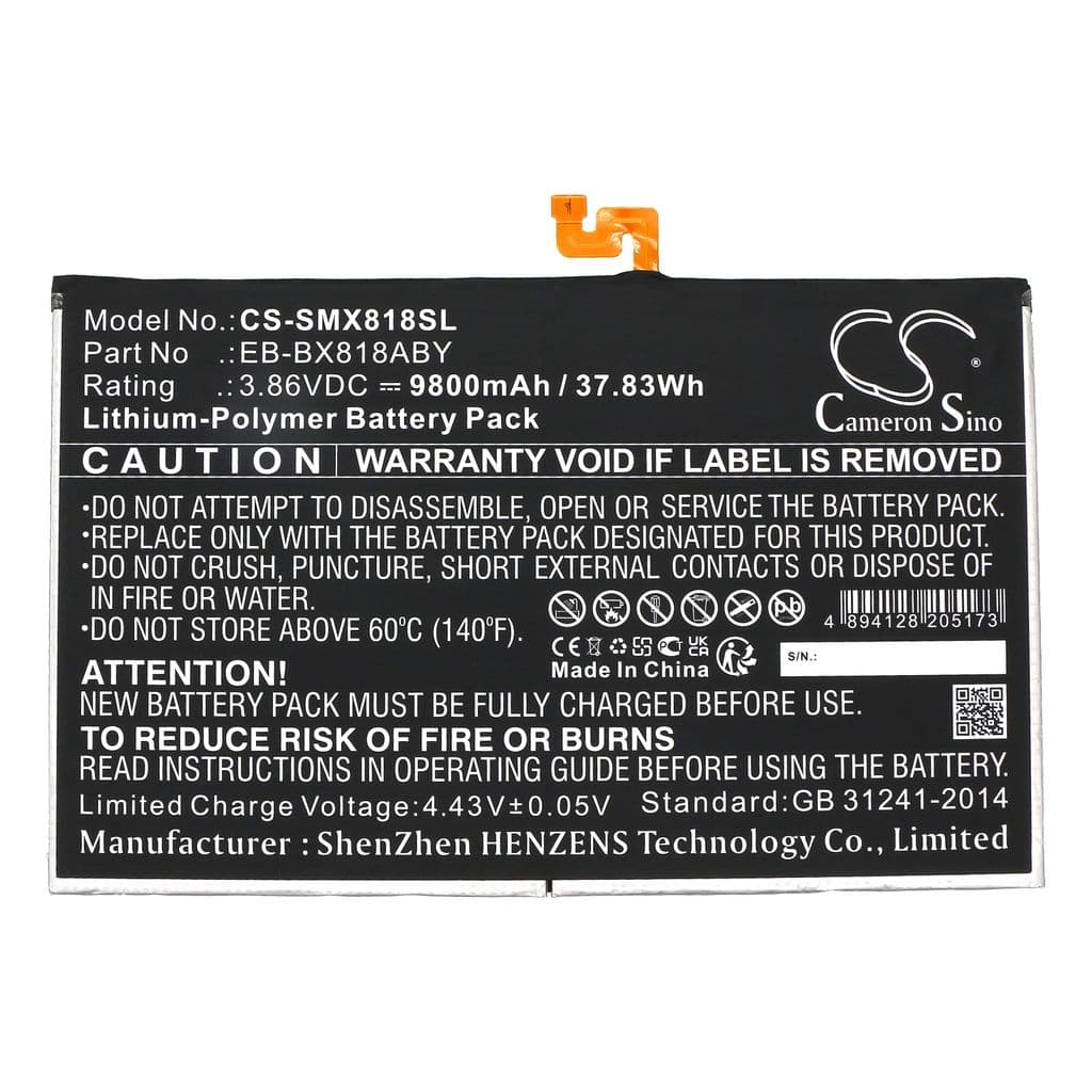Batteri til Samsung SM-X816N etc