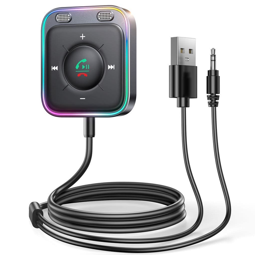 SiGN Aux Bluetooth Audio Adapter for Bil - Svart