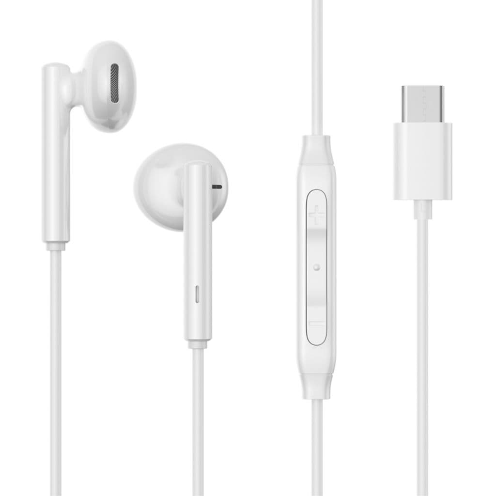 SiGN Samsung Galaxy S26 Hodetelefoner USB-C Halv In-Ear Kablet – Hvit