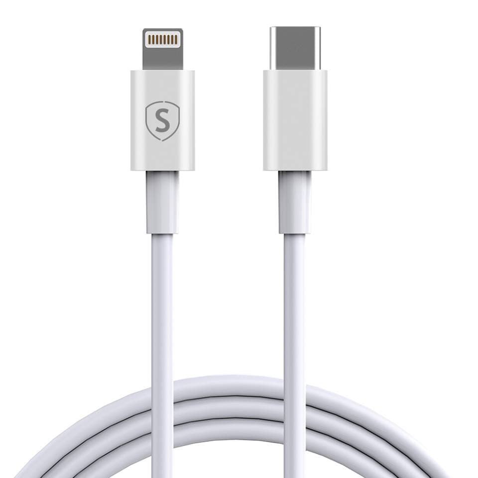 SiGN USB-C til Lightning-kabel 2.1A, 2m - Hvit