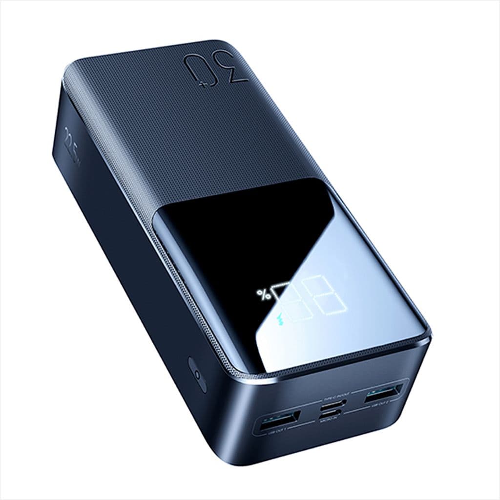 SiGN Ekstremt kraftig LED-powerbank 30 000 mAh, 22,5 W - Svart