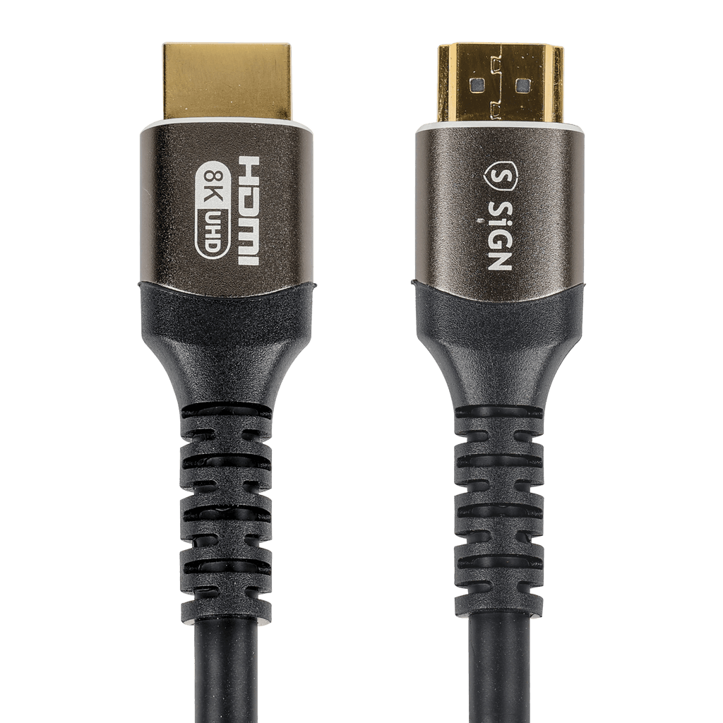 SiGN Premium HDMI 2.1 til HDMI 2.1 Kabel 8K, 2m - Svart