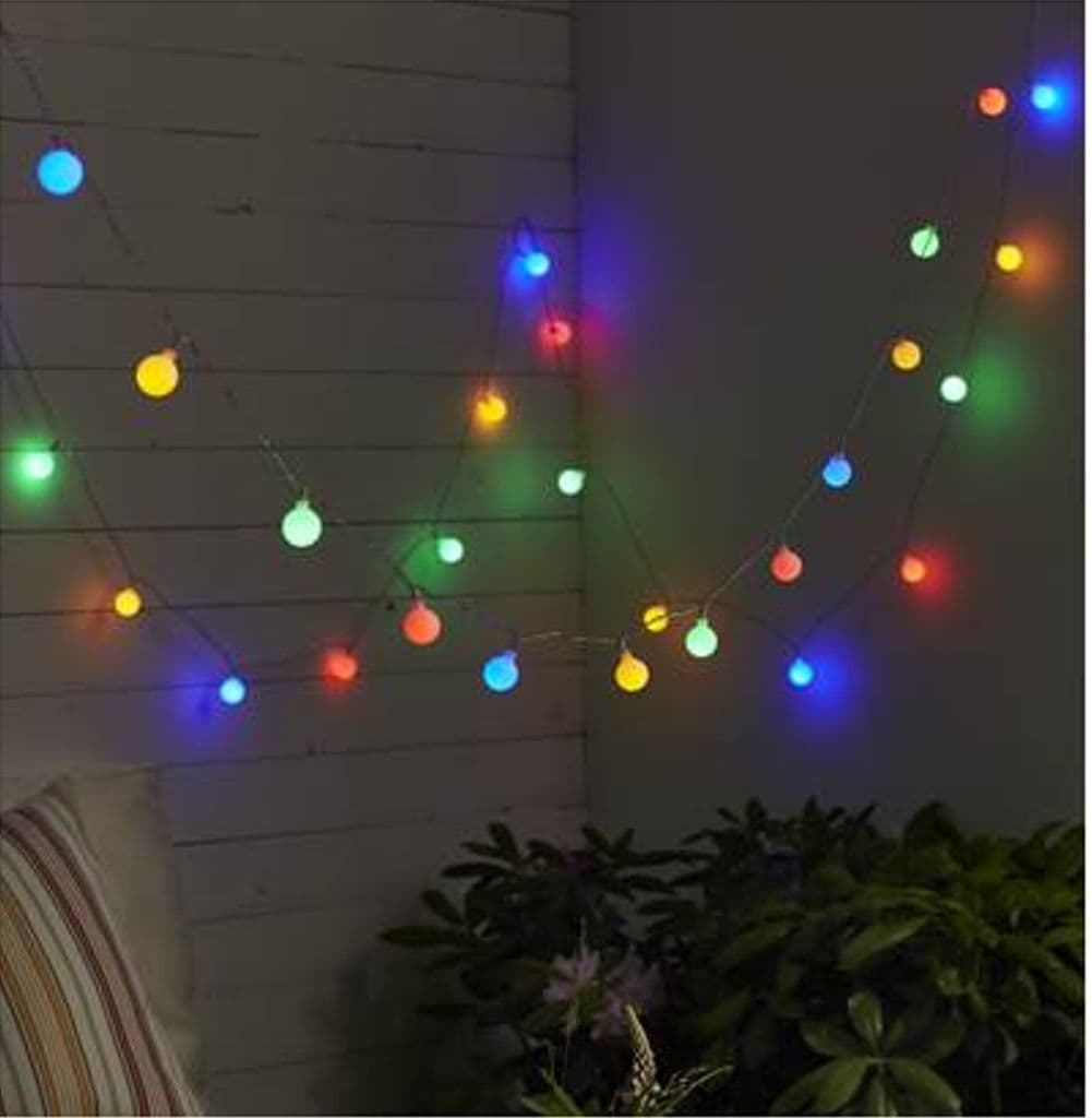 LED-lyslenke BERRY / 50 LED / 7,35 M / utendørs bruk / IP44 / Multi