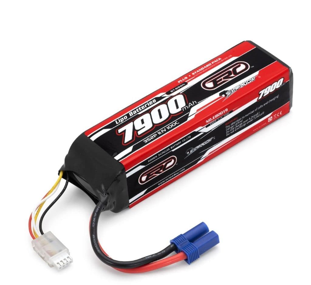 Sunpadow Li-Po Batteri 3S 11.1V 7900mAh 100C EC5 Kontakt