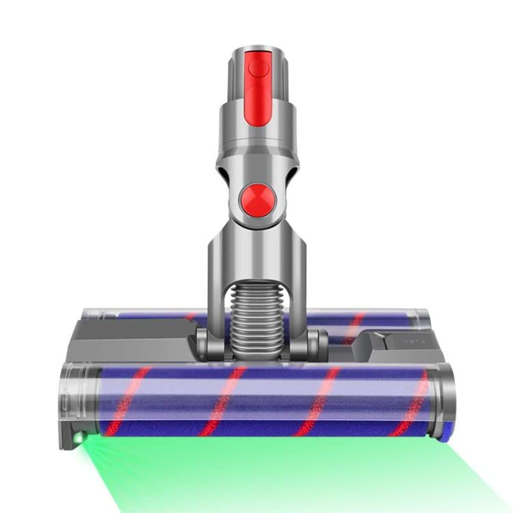 Dobbel fløyelsgulvbørste med LED-støvdeteksjon for Dyson V7/V8/V10/V11/V15