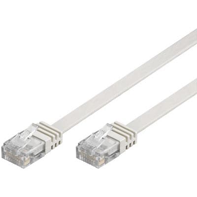 DELTACO Cat6 patchkabel, 2m, hvit