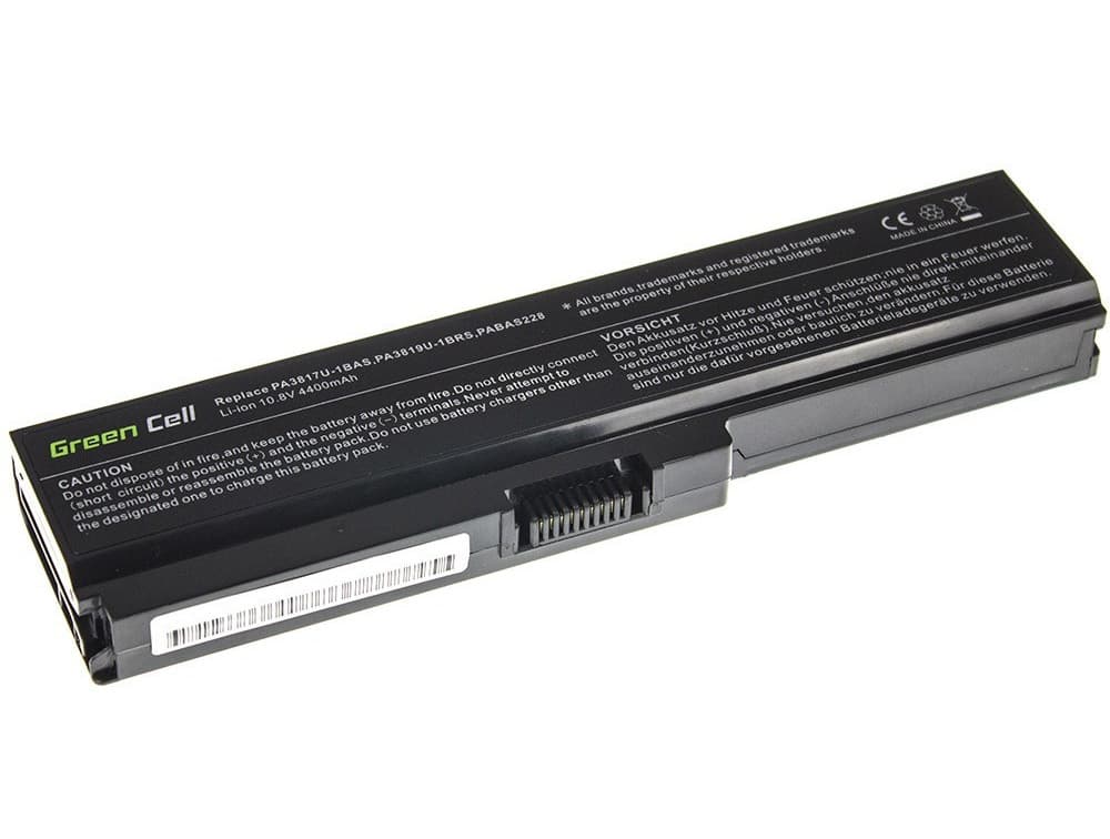 Green Cell-batteri til Toshiba Satellite, 4400 mAh, 11,1 V