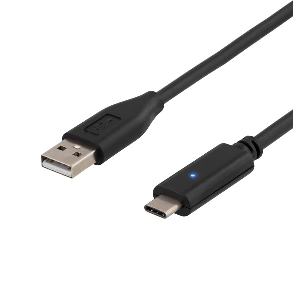 USB 2.0-Kabel USB-C Hane - A-hane 0.25 m Svart