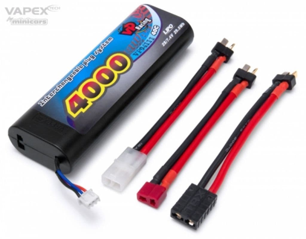 Batteri Li-Po 2S 7,4v 30C 4000mAh Multi-kontakt