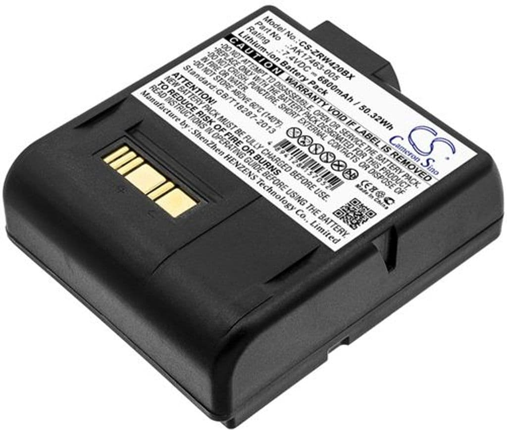 Batteri til Zebra RW420 etc