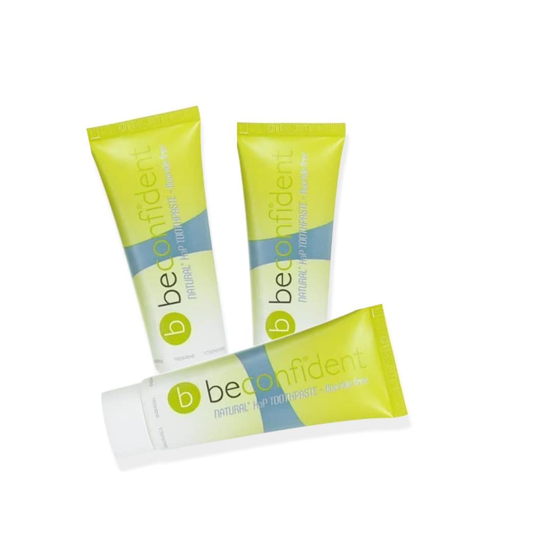 Beconfident® Natural HaP Tandkräm Fluorfri 3-pack