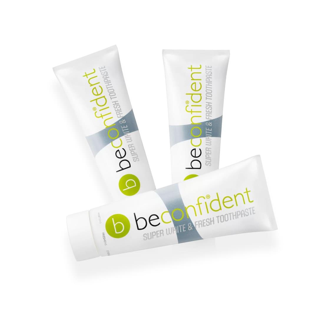 Beconfident® Super White &amp; Fresh Tandkräm 3-pack