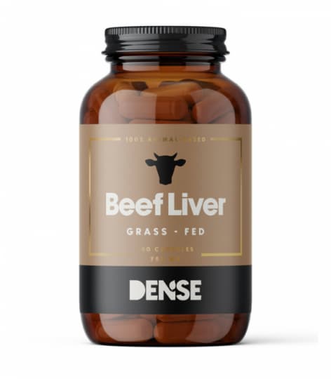 Beef Liver 180 Capsules Dense