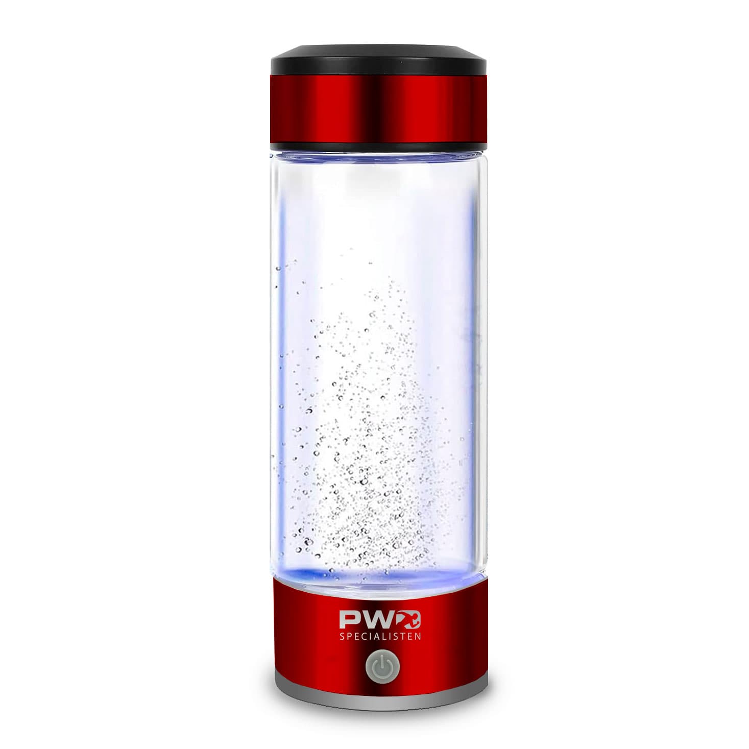 Hydrogen Water Bottle Red PWO Specialisten