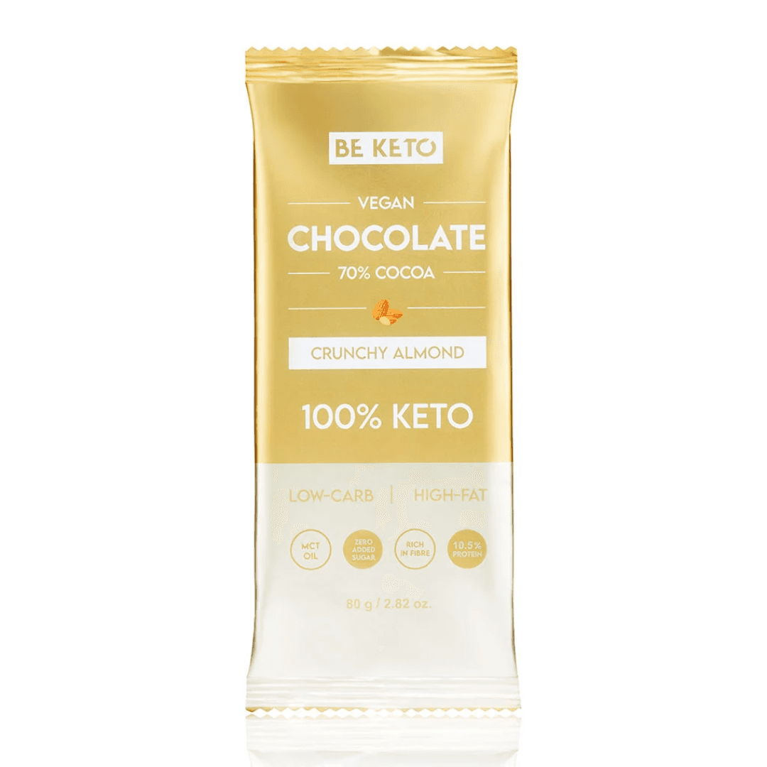 KETO Chocolate Crunchy Almond 80g BeKeto
