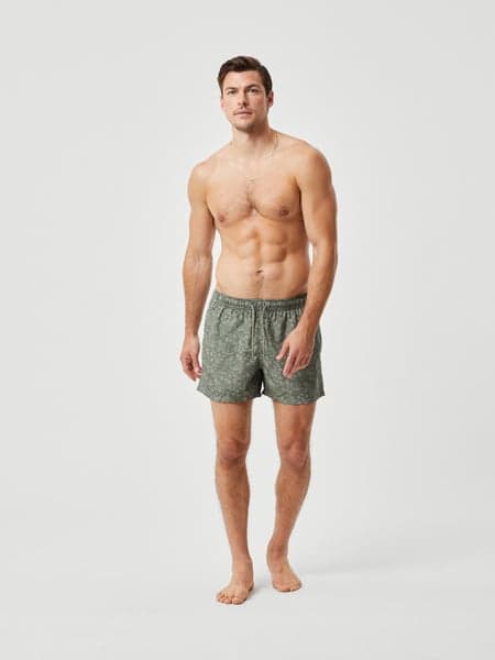 Borg Print Swim Shorts