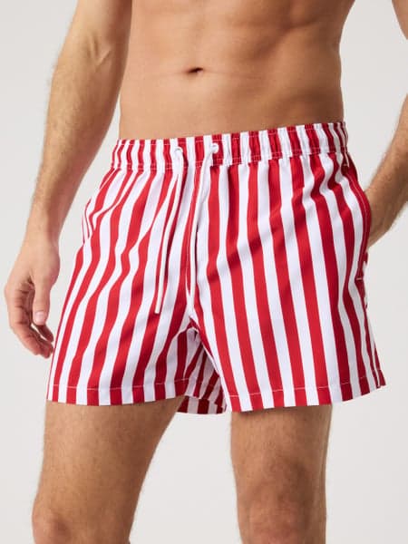 Borg Print Swim Shorts