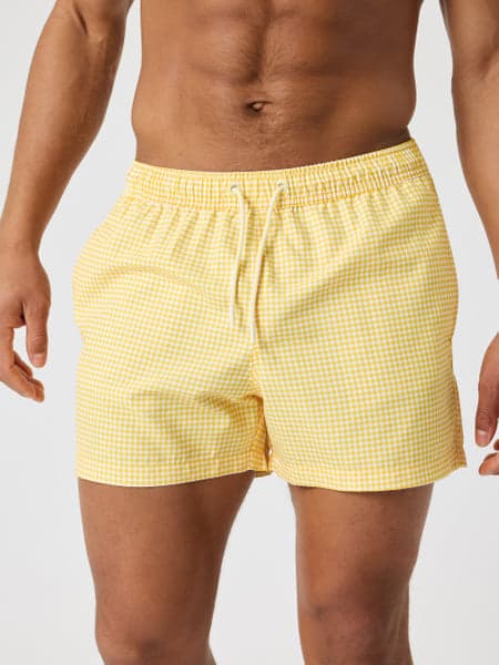 Borg Print Swim Shorts