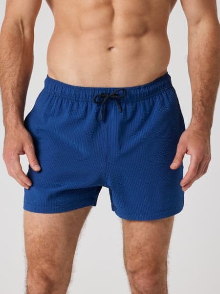 Borg Seersucker Swim Shorts