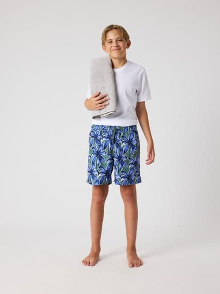 Borg Print Swim Shorts