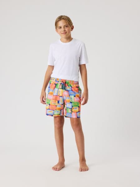 Borg Print Swim Shorts
