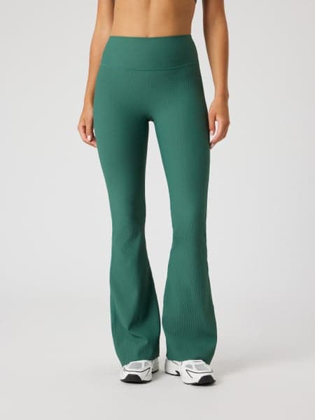 Studio Ribbed Flare Tights Regular