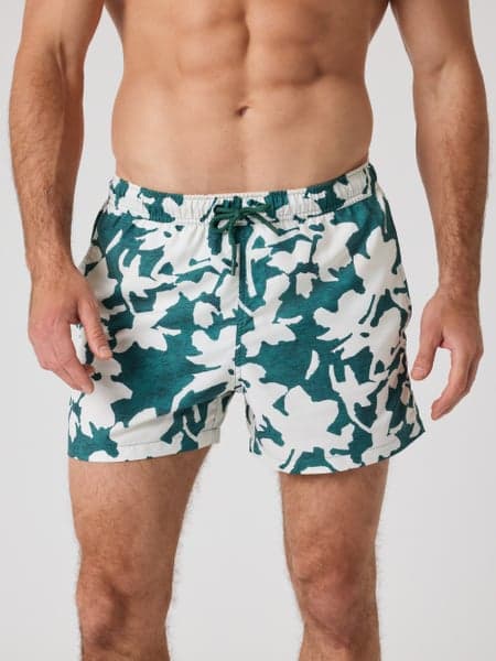 Borg Print Swim Shorts