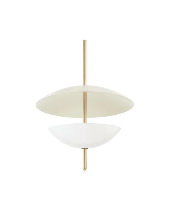 Dion taklampe messing