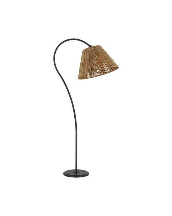 Dume Large Arched Floor Lamp Aged Iron