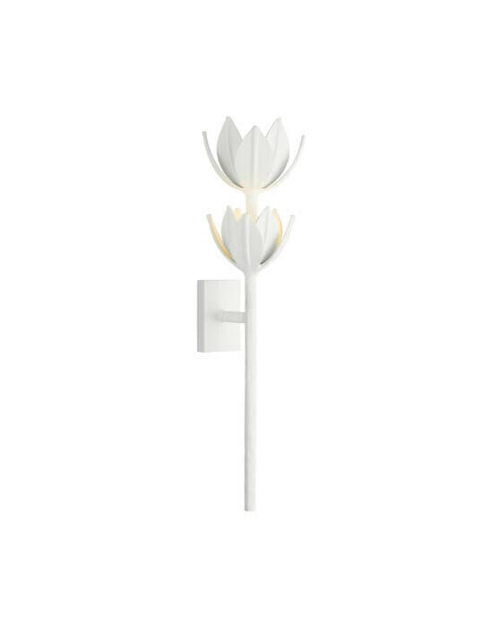 Alberto Large Two Tier Sconce White