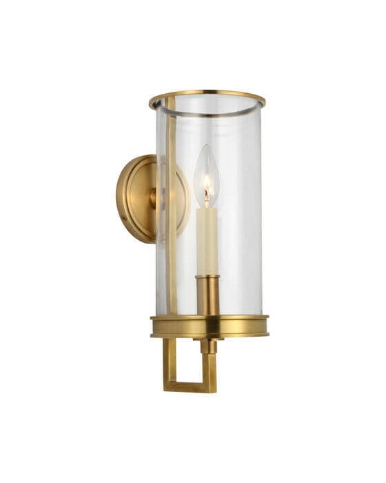 Glendon Hurricane Sconce Antique Brass