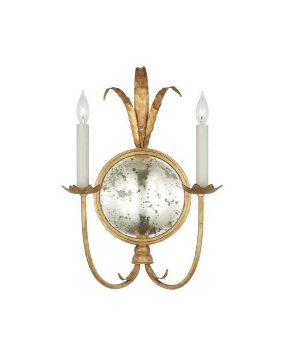 Gramercy Double Sconce Gilded Iron L