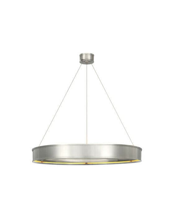 Connery 40" Ring Chandelier Polished Nickel