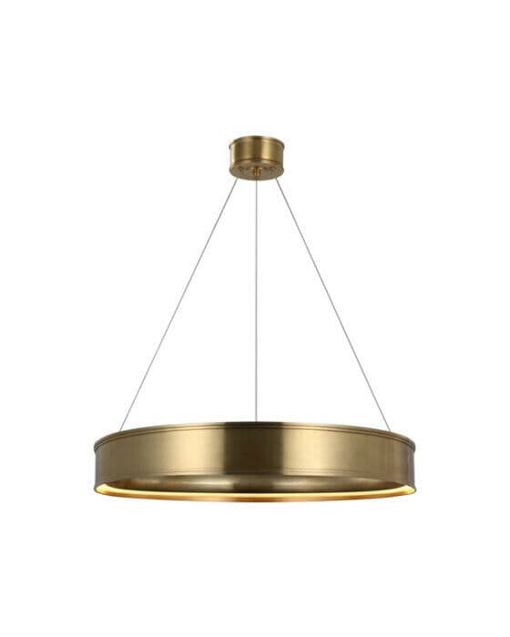 Connery 30" Ring Chandelier Antique Brass