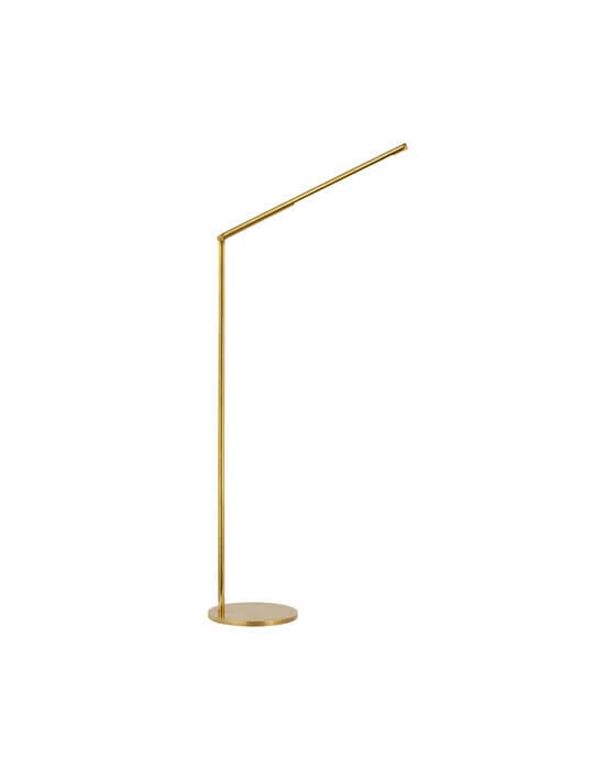 Cona Large Articulating Floor Lamp Brass