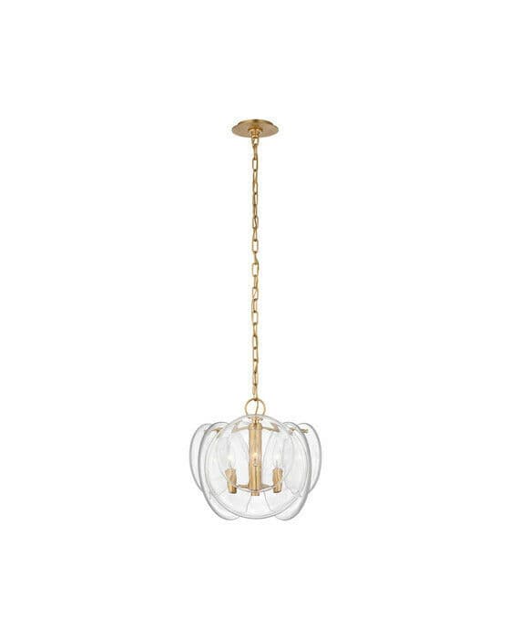 Loire Petite Chandelier Gild/Clear Glass