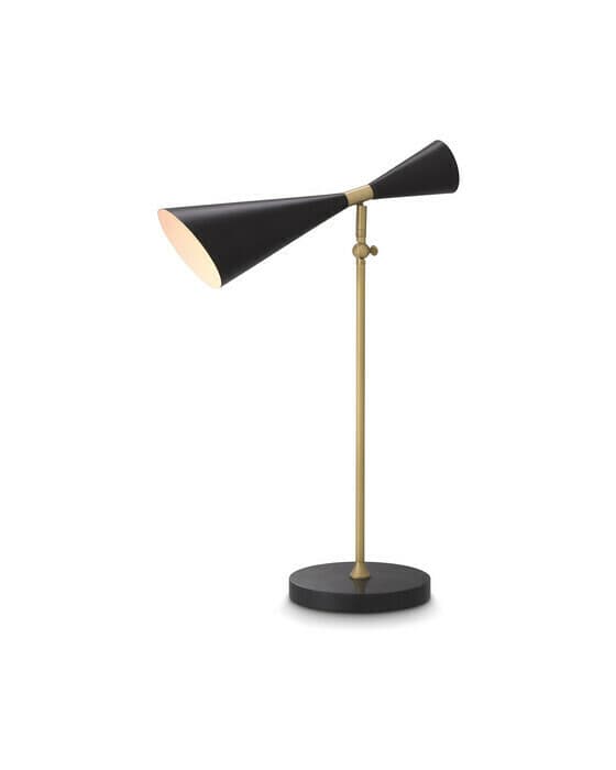 Milos bordlampe antikk messing
