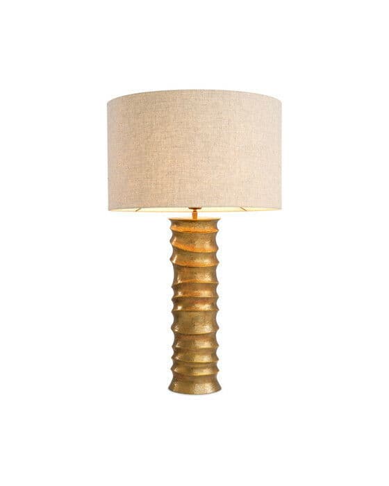 Gilardon bordlampe antique brass