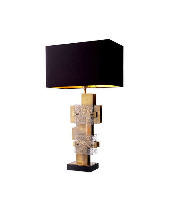 Langham bordlampe antique brass