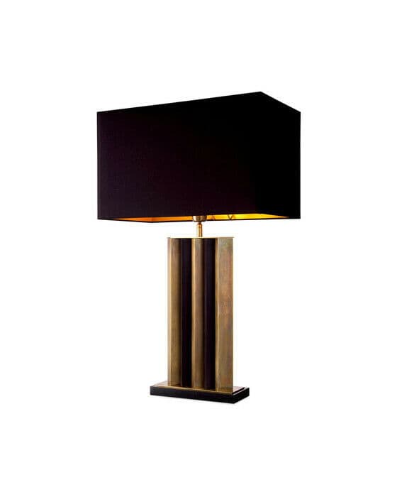 Belize bordlampe antique brass