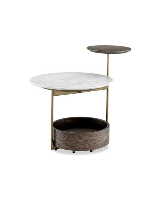 Faye sidebord hvit marmor