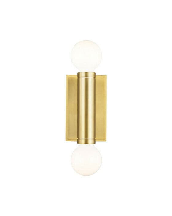 Beckham Modern Double Sconce Brass