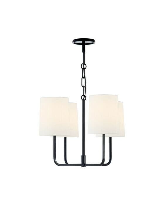 Go Lightly Chandelier Charcoal/Linen S
